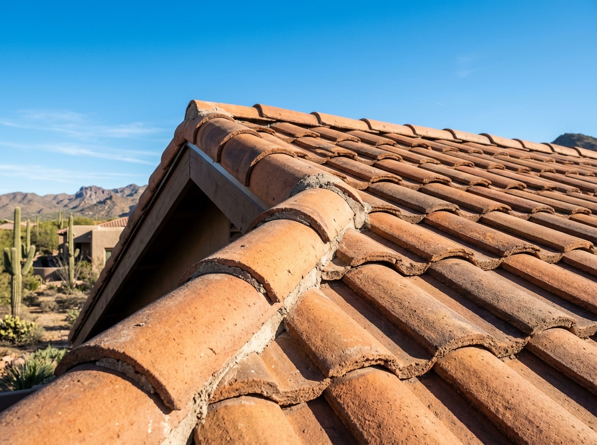 Tile-roofed Chandler, AZ home exterior showing residential roofing in the desert climate